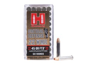 Hornady Critical Defense 45 gr FTX .22 WMR Ammunition - 50 Rounds